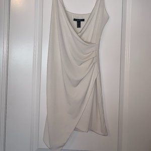 Forever 21 White Wrap Mini Dress Small